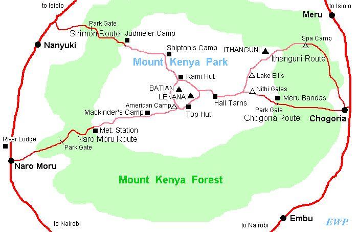 Scenery Highlights of Descending via Chogoria Route